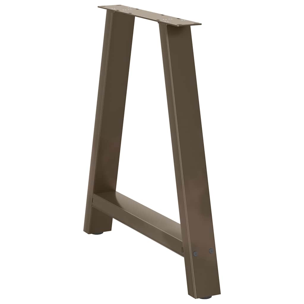 Salongbord a-formet 2 stk stål-natur farget, 70 x (72-73) cm, 1 - number 4.