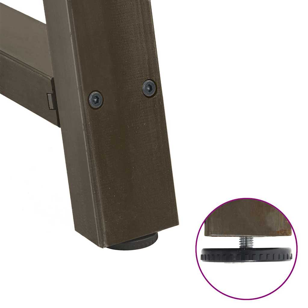 Salongbord a-formet 2 stk stål-natur farget, 70 x (72-73) cm, 1 - number 9.