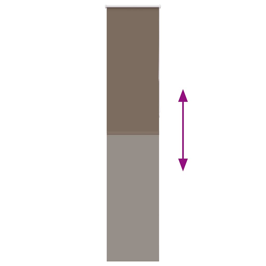 Roller aveuglement assombrissement 60x210 cm largeur de tissu 55,7 cm polyester - brun, 210 cm, 60 cm - number 5.