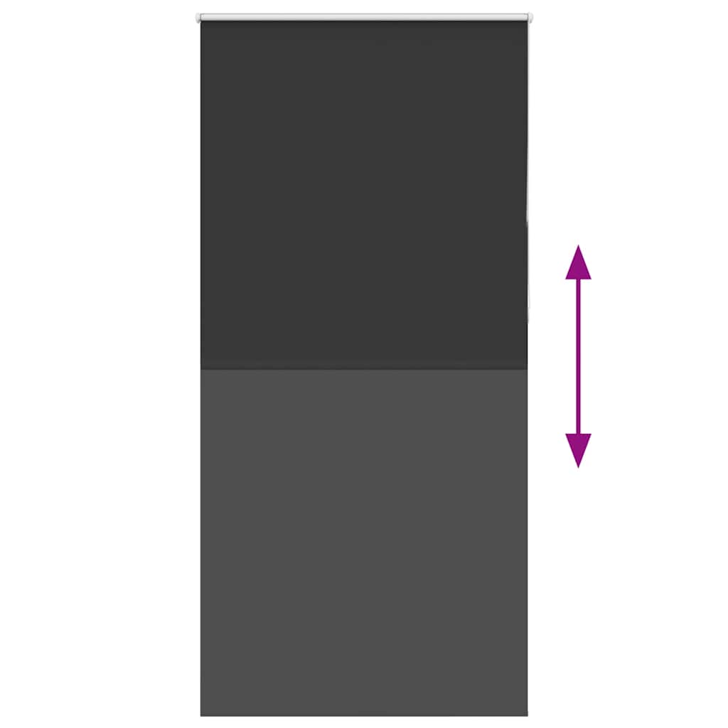 Stores à roulettes traitant 95x230 cm largeur de tissu 90,7 cm polyester - noir, 230 cm, 95 cm - number 5.