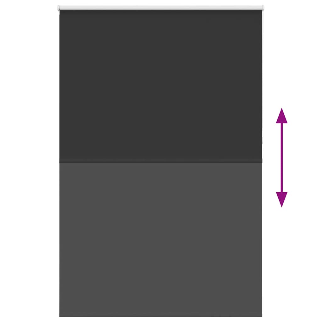 Stores à rouleaux assombrissant 160x210 cm largeur de tissu 156,6 cm polyester - noir, 210 cm, 160 cm - number 5.