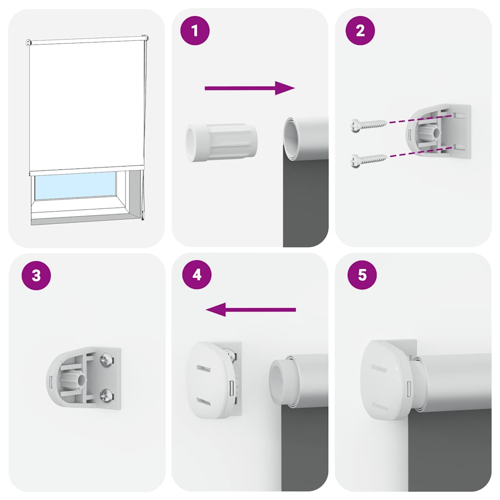 Rideau roulant trafic de 40x230 cm largeur de tissu 35,7 cm polyester - noir, 230 cm, 40 cm - number 7.