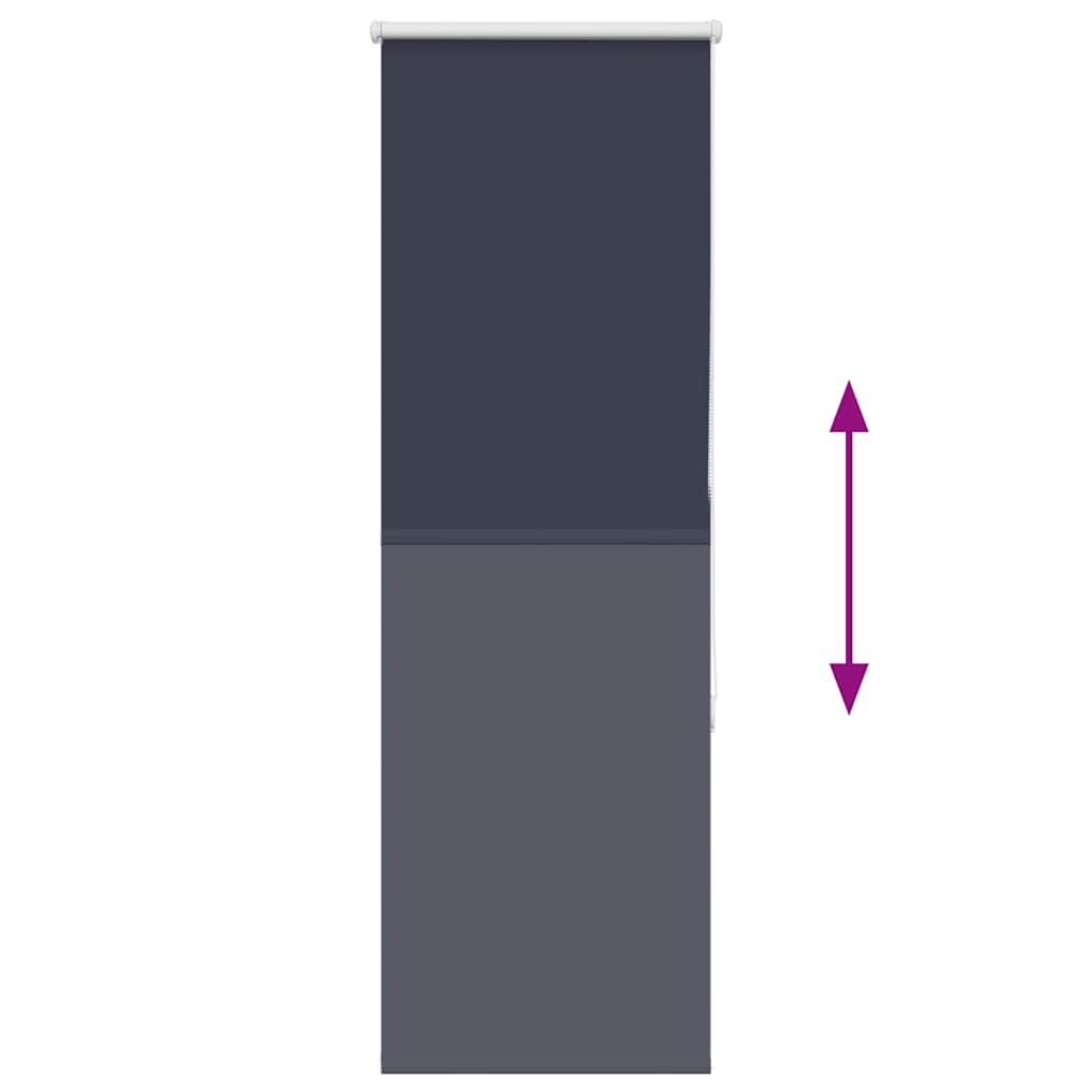 Rideau roulant trafic de 45x150 cm largeur de tissu 40,7 cm polyester - bleu marin, 150 cm, 45 cm - number 5.