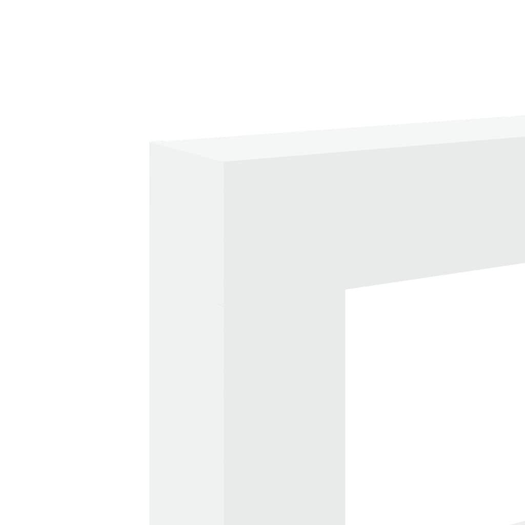 Forsats til pejs 81x18x82 cm konstrueret træ - hvid - number 7.