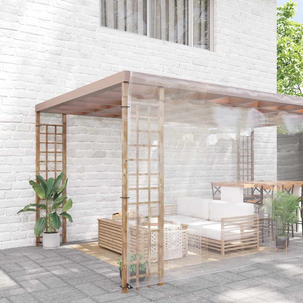 Klar presenning med öljetter 8x8 m pvc - number 2.