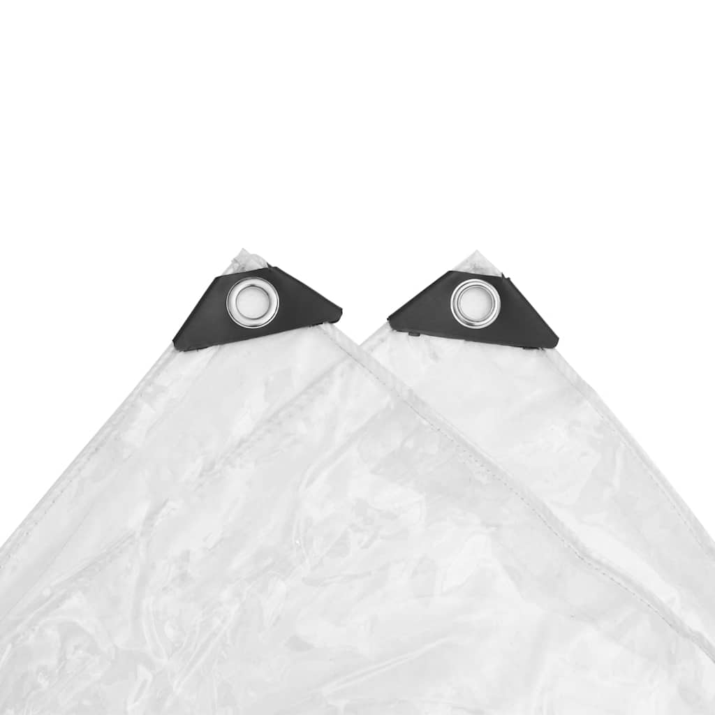 Klar presenning med öljetter 8x8 m pvc - number 6.