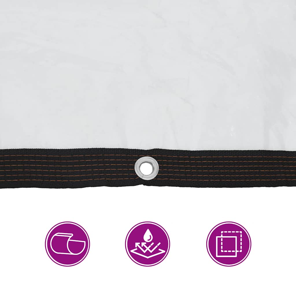 Klar presenning med ögonpolyeten - 3 x 8 m, 1 - number 9.