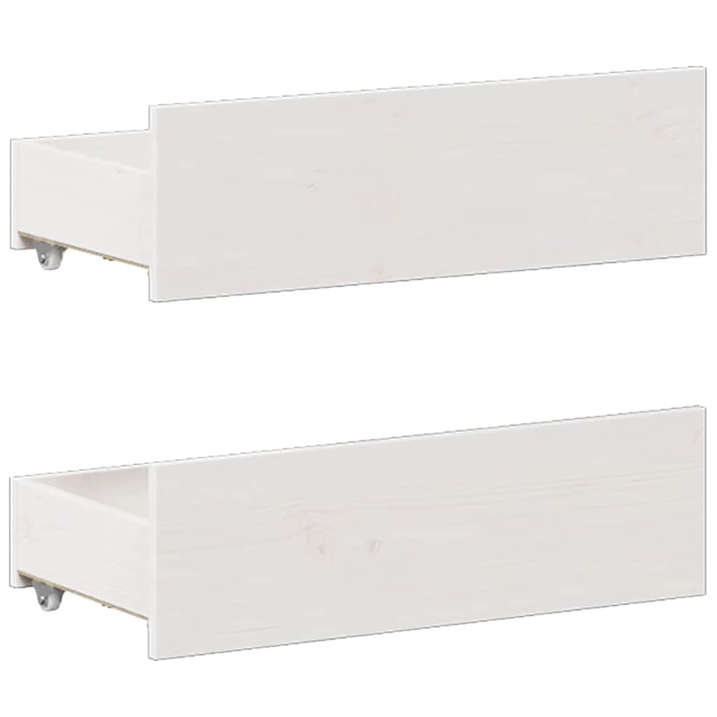 Sengeramme m. sengegavl 140x190 cm uden madras massivt fyr hvid - number 8.