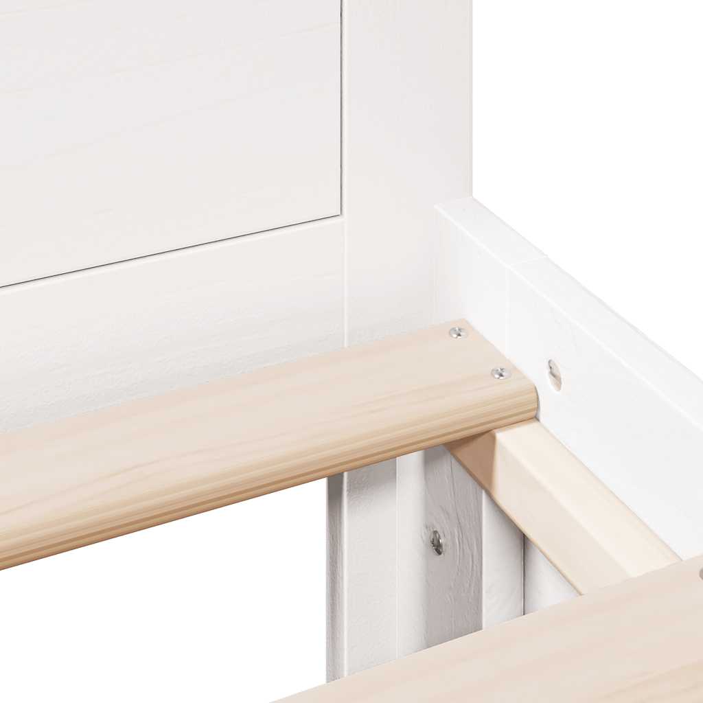 Sengeramme m. sengegavl 140x190 cm uden madras massivt fyr hvid - number 11.