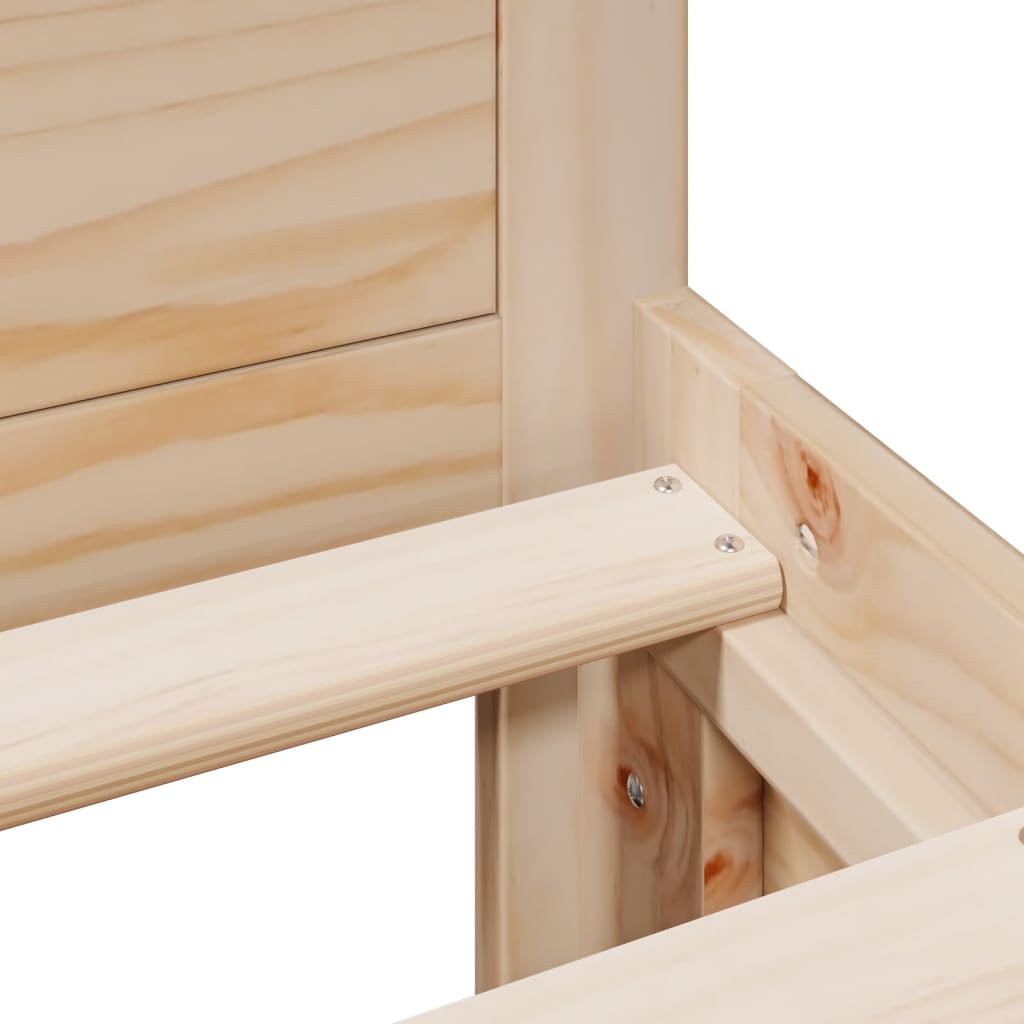 Rama łóżka bez materaca sosna lita - biała, 160 x 200 cm - number 11.