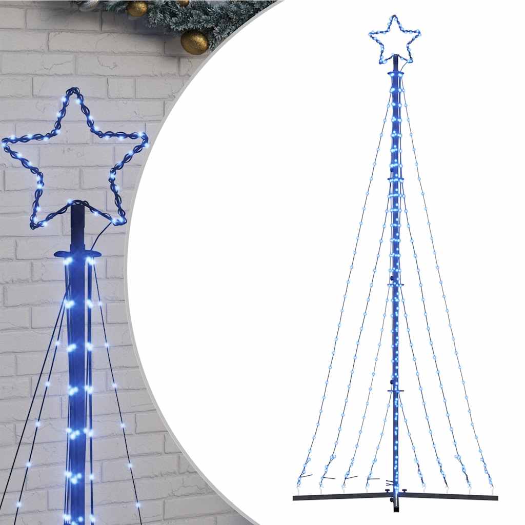 Led -christmas tree 447 leds 249 cm lumière bleue - bleu, 250 cm, 1, x - number 2.