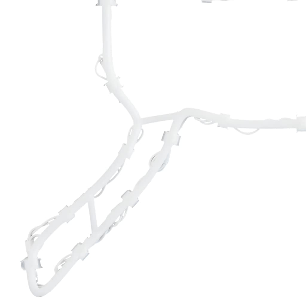 Lumières de noël silhouette de renne 2 pcs 35 led blanc chaud - number 8.