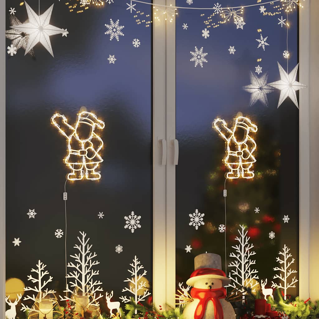 Christmas lights santa claus silhouette 2 pcs 35 leds warm white - number 4.