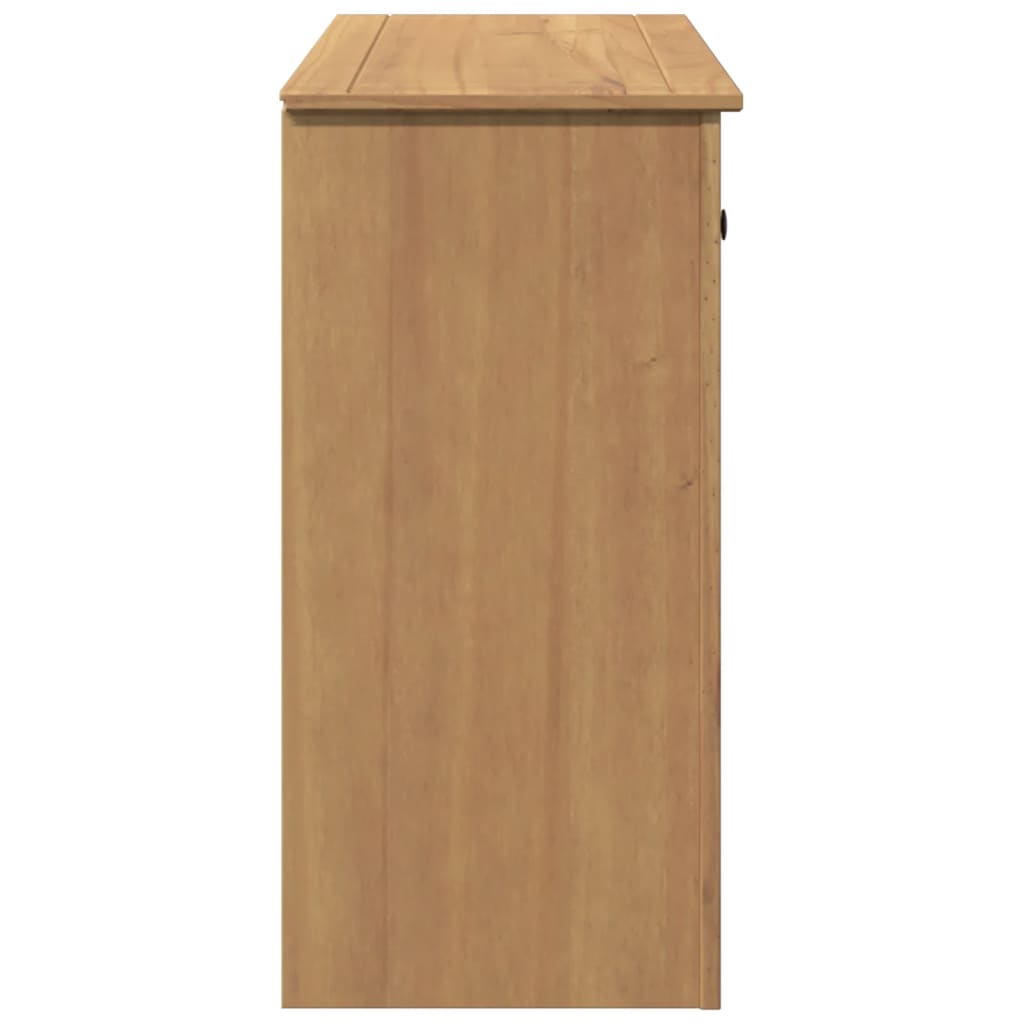Skænk med skuffe panama 93x40x80 cm massivt fyrretræ - number 6.