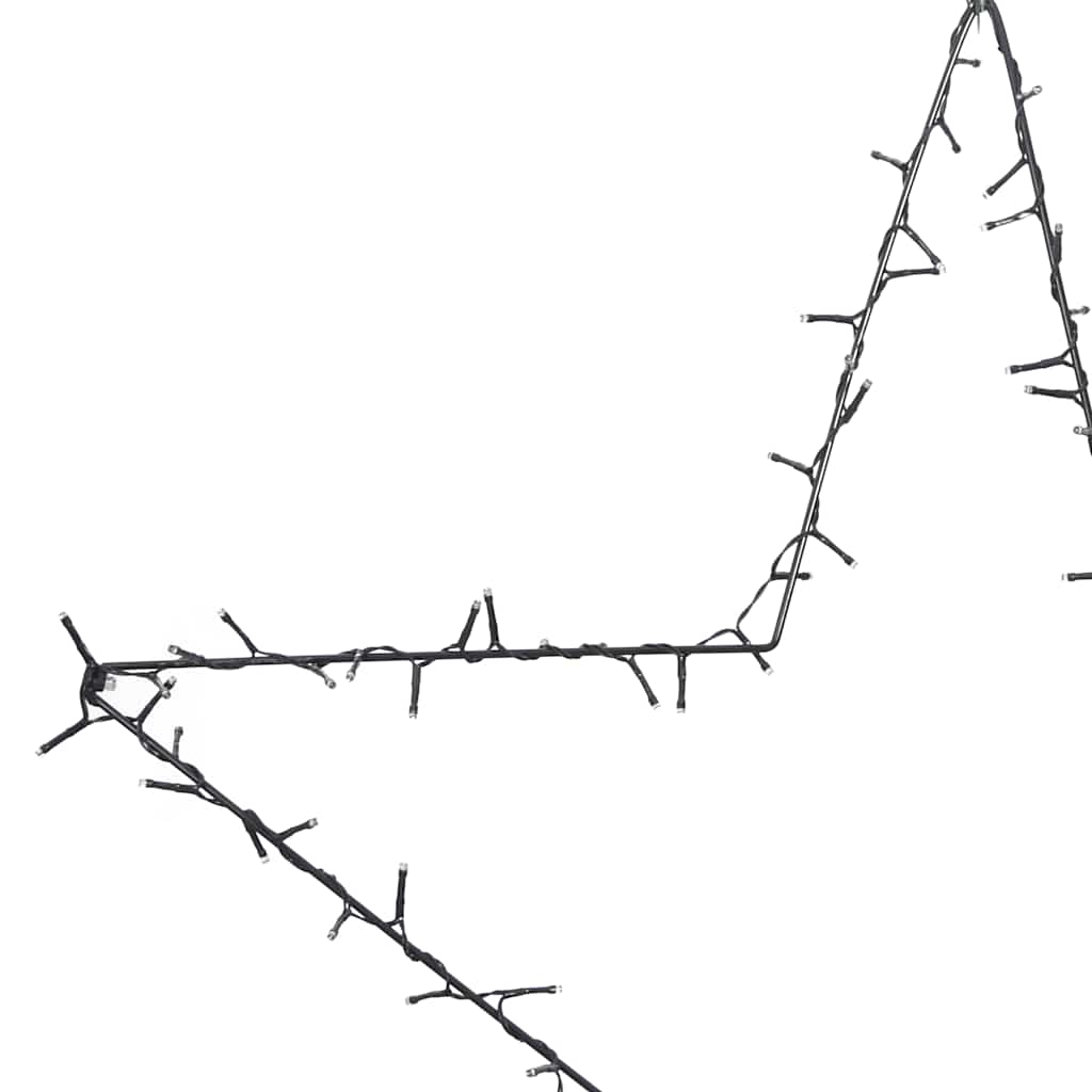 Julelys stjernesilhuet 80 led'er varm hvid - 60 x 59 cm, 1, x - number 6.