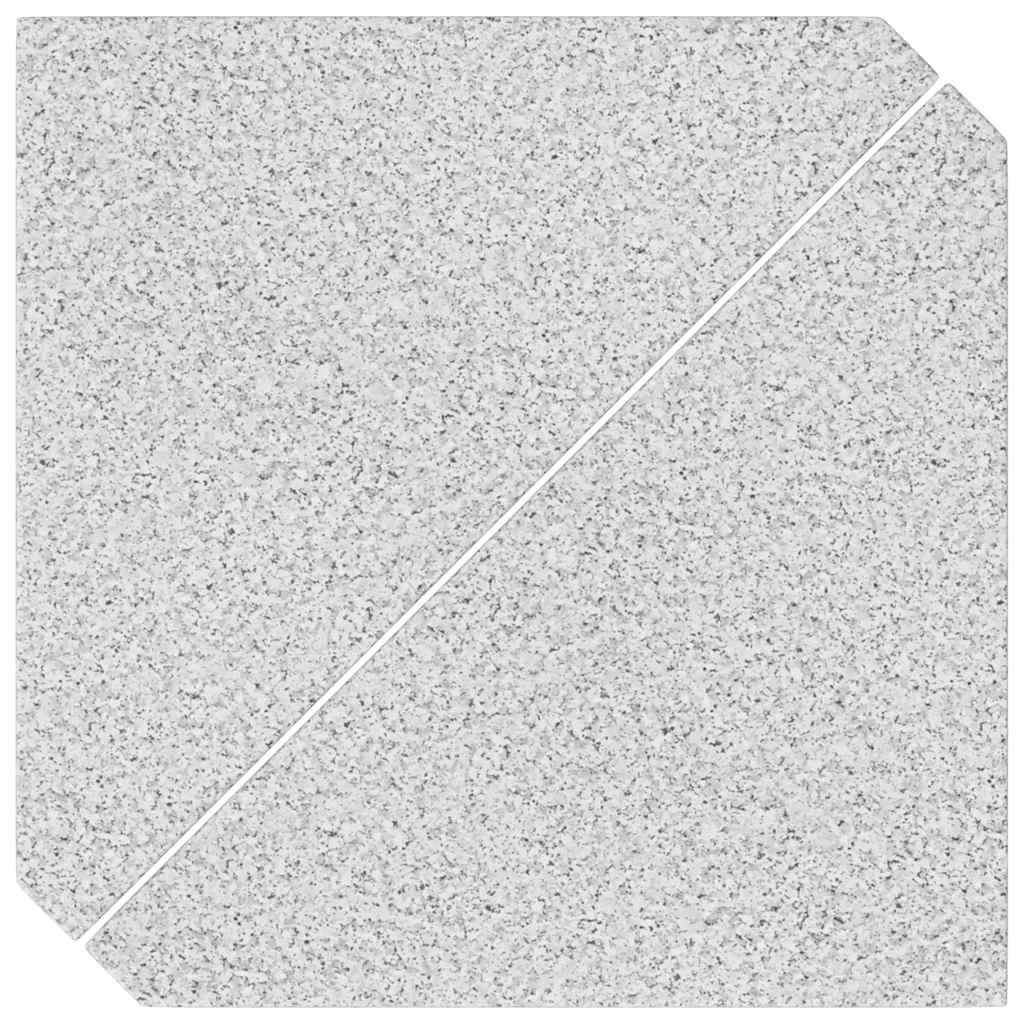 Parasolvægtplader 2 stk. granit 14 kg trekantet grå - number 6.