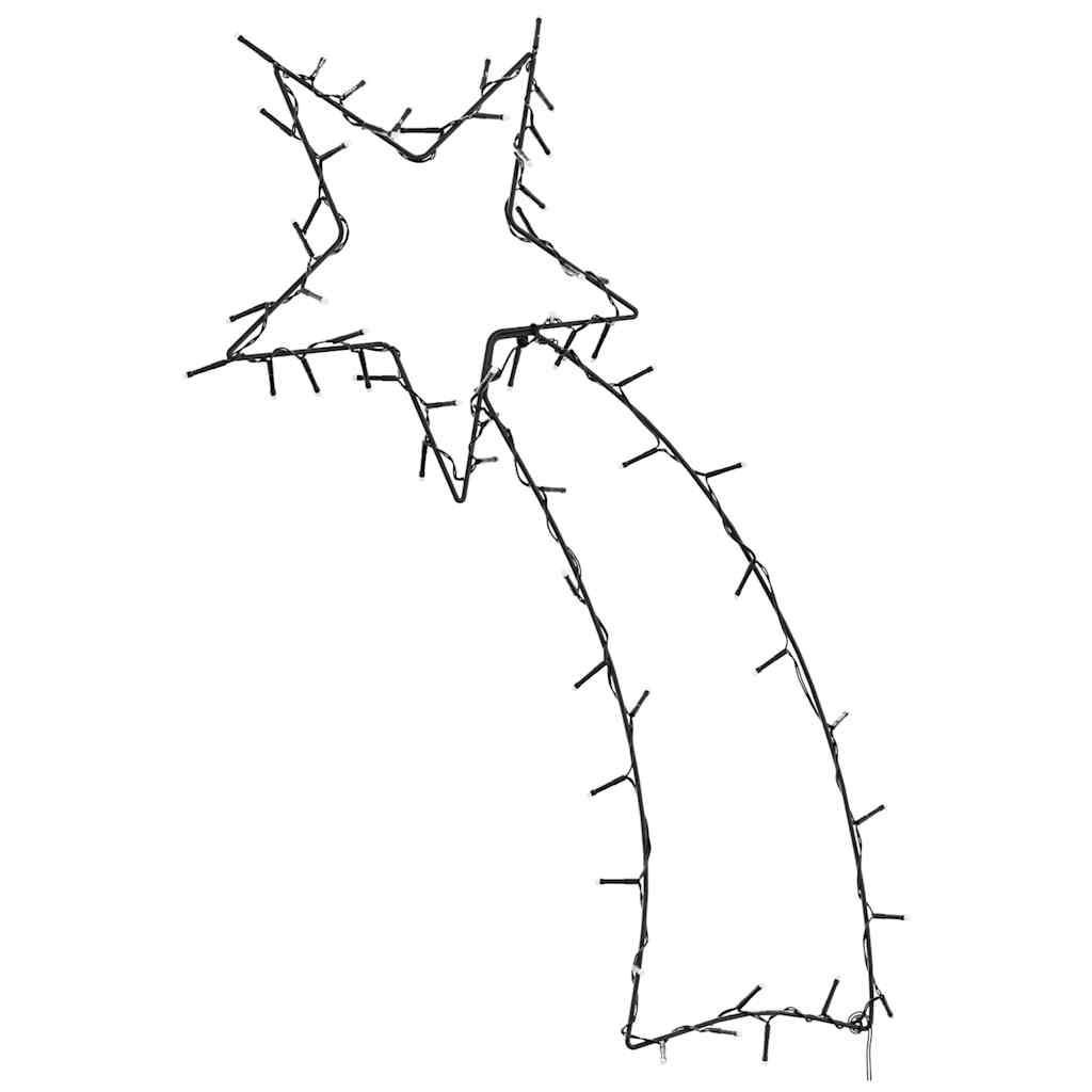 Guirlande lumineuse de noël silhouette étoile filante 80 led blanc chaud - 29 x 61 cm, 1 - number 2.