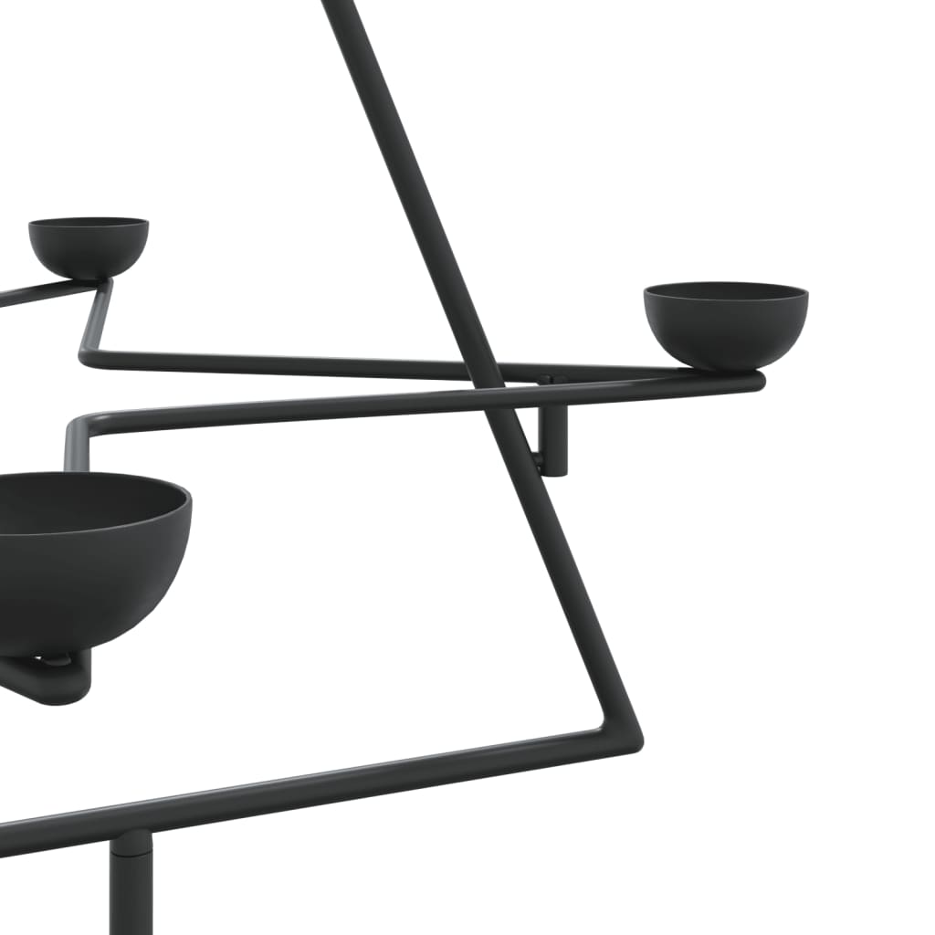 Dekorativt juletræ metal sort - 75 cm, 1, x, x - number 7.