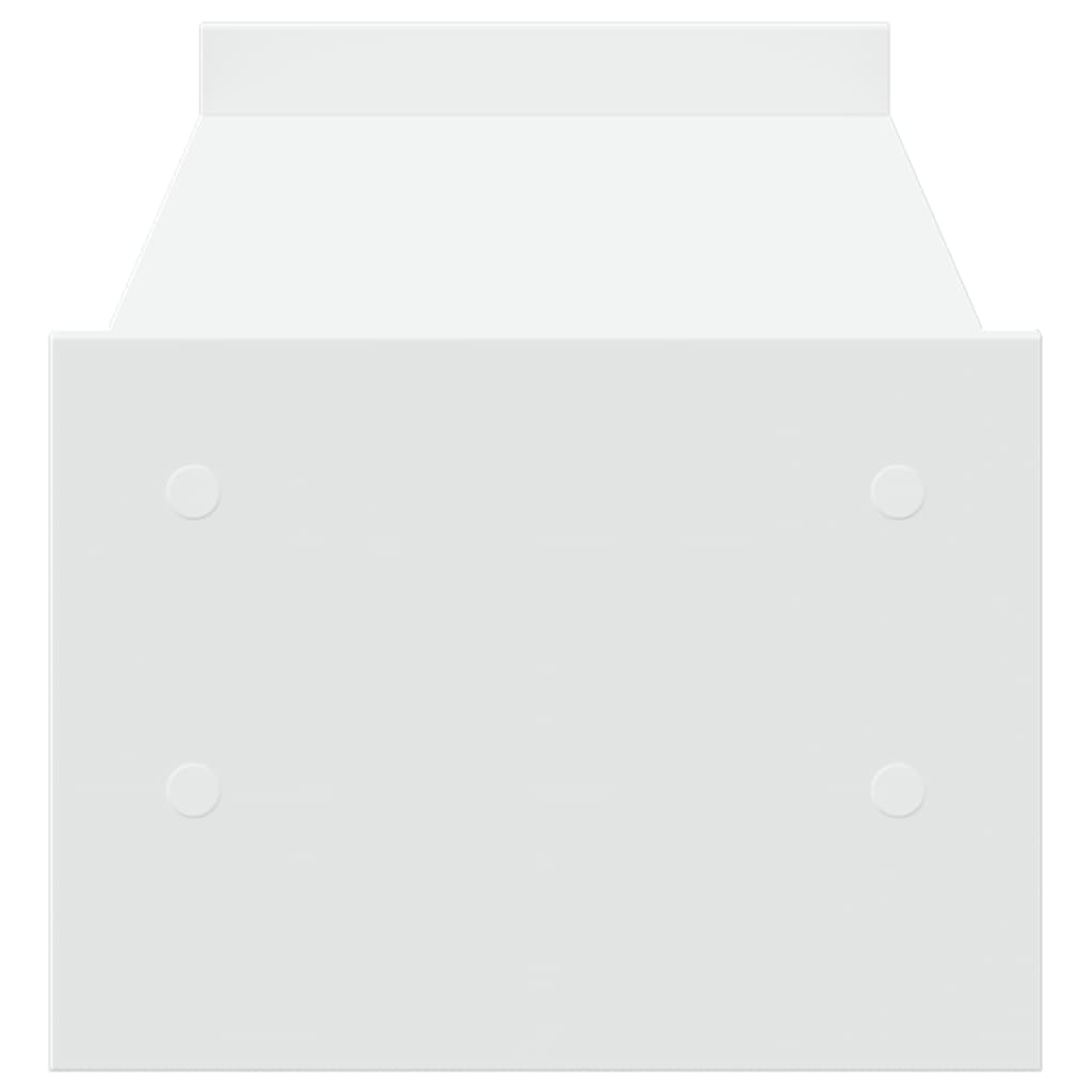 Držač paravana izrađeno od drva - bijeli, 100 x 27 x 20 cm - number 5.