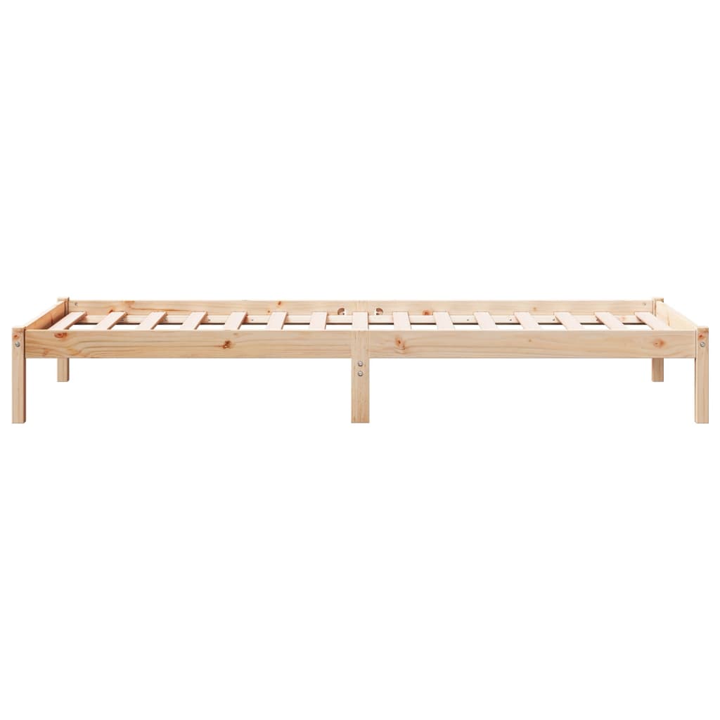 Ekstra lang sengeramme uten madrass heltre furu - naturfarget, 80 x 210 cm - number 5.