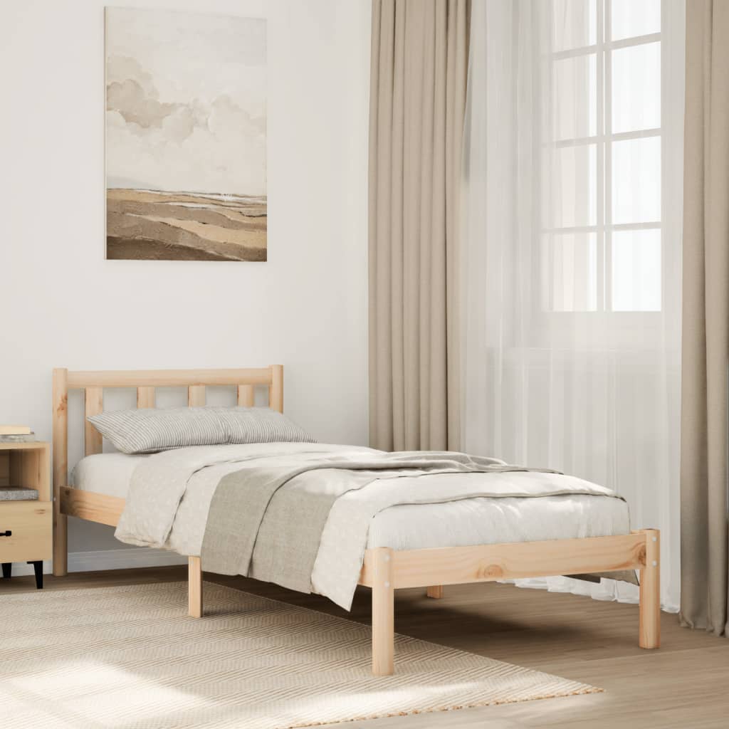 Ekstra lang sengeramme uten madrass heltre furu - naturfarget, 80 x 210 cm - number 1.