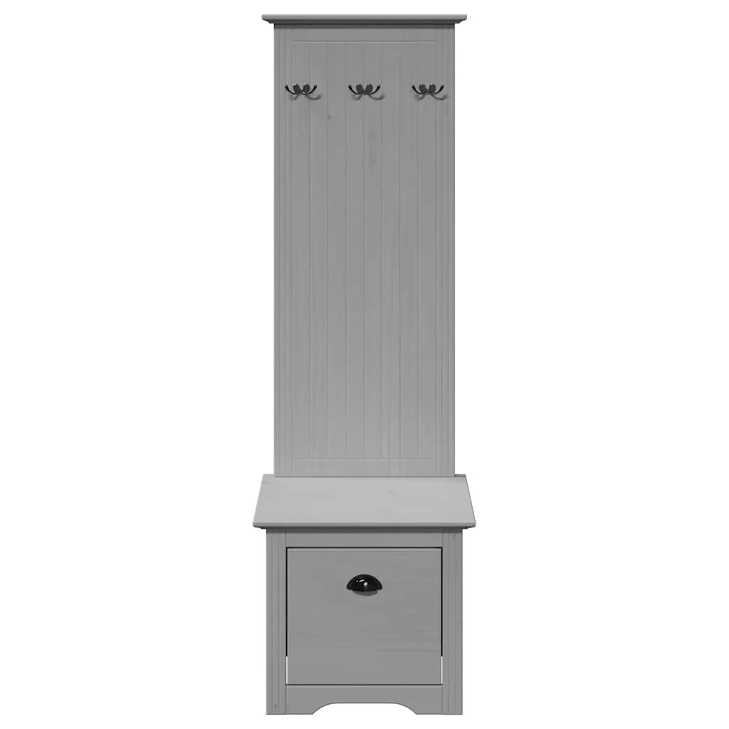 Szafka przedpokojowa z wieszakami bodo 50x40x157 cm - szara - number 4.