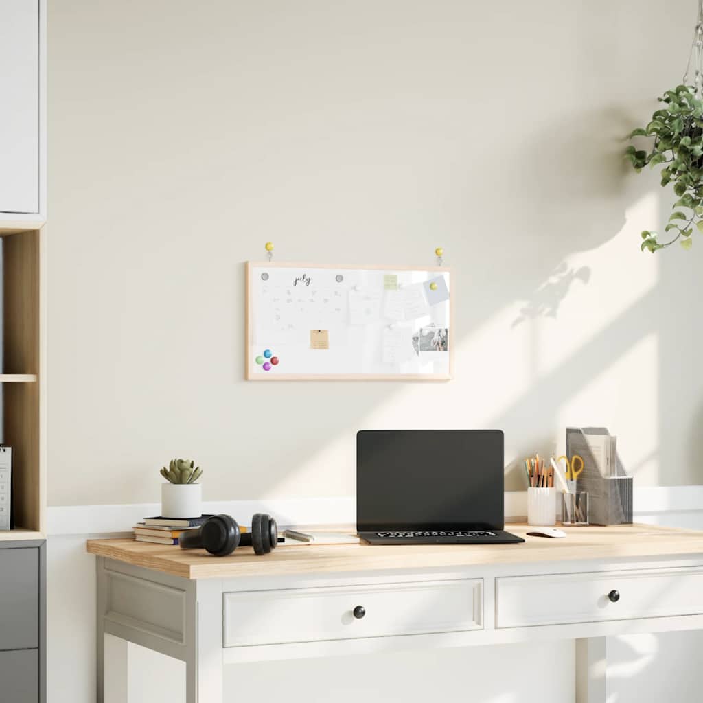 Tablero de pizarra magnética con marco de pino sólido 60x30cm - number 1.