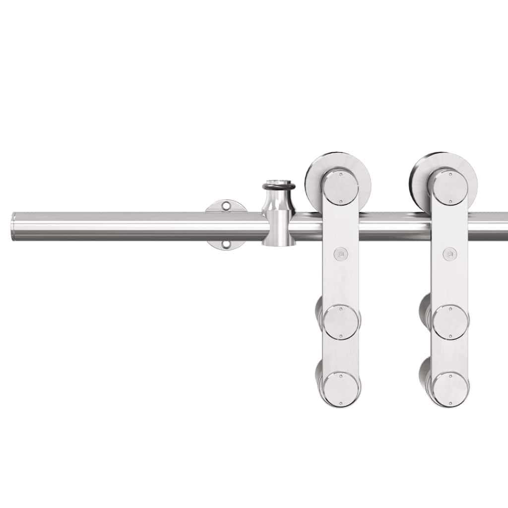Hardwarekit til skydedør rustfrit stål sølvfarvet - 200 cm, 1 - number 11.