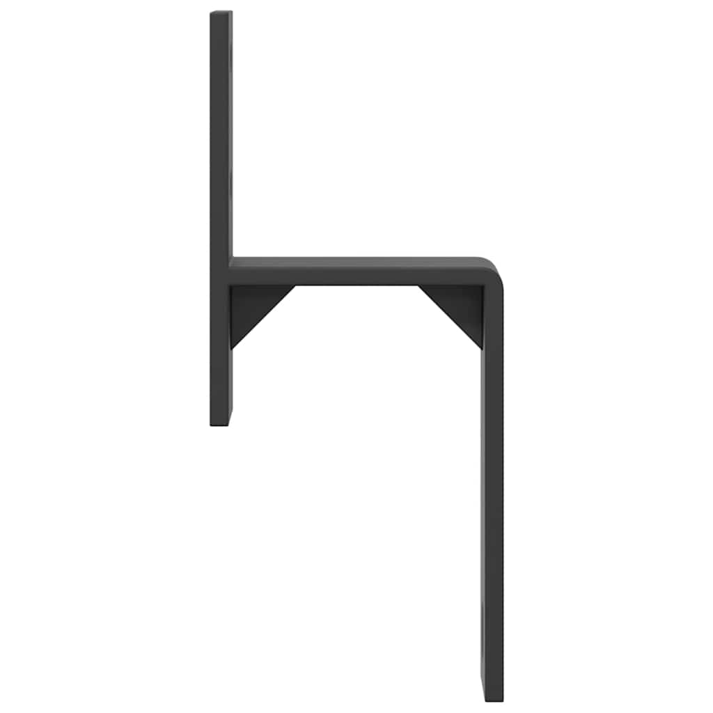 Stalddør bypass-beslag 5 stk til fladskinner kulstofstål - number 6.