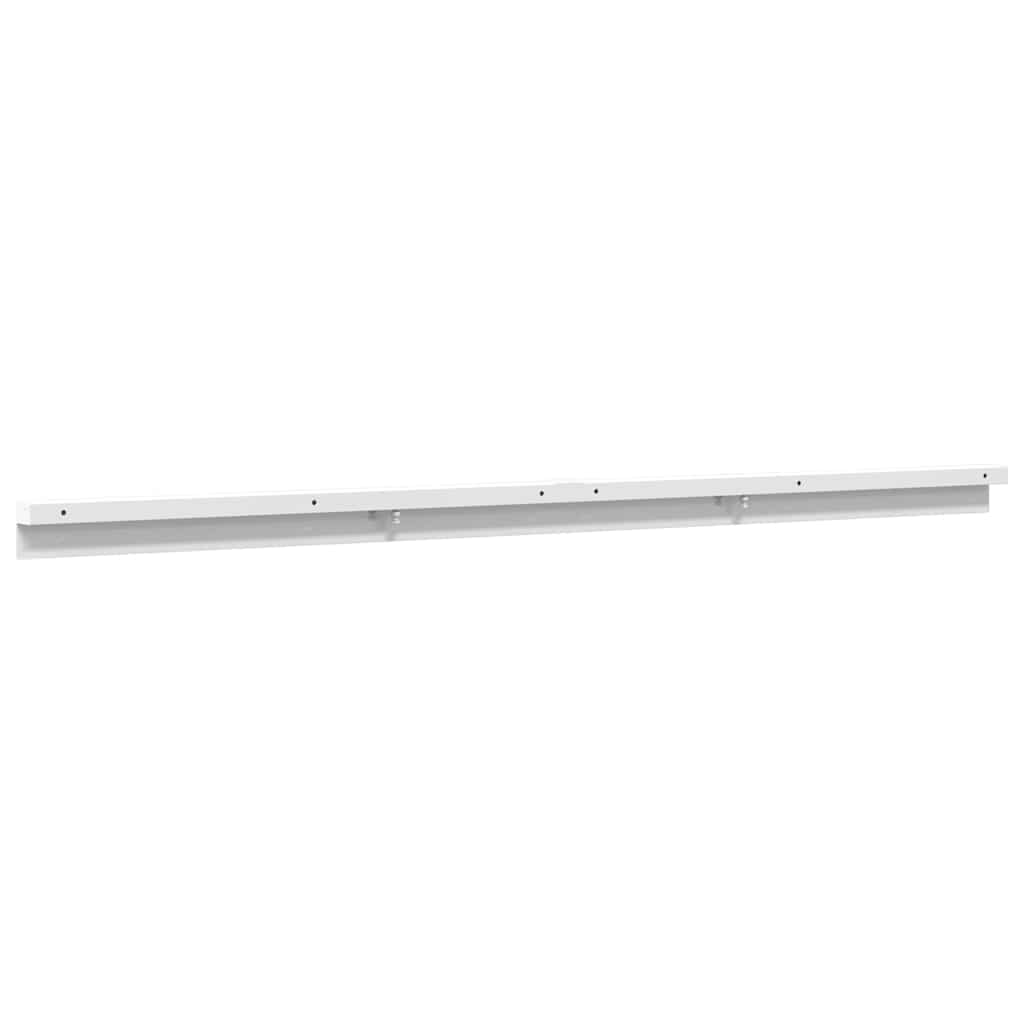 Skinnesæt til skydedør aluminiumslegering sølvfarvet - 183 cm - number 7.