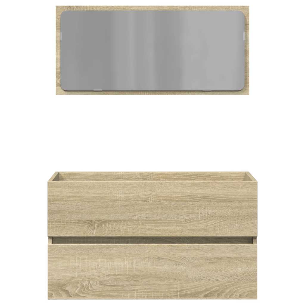 Kupaonski ormarić 80x38,5x45 cm konstruirano drvo sonoma hrast - number 4.