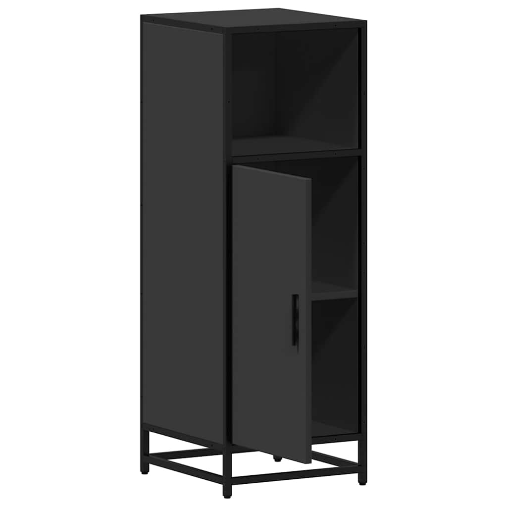 Szafka łazienkowa 35x37,5x100 cm drewno klejone - czarna, 1 - number 6.