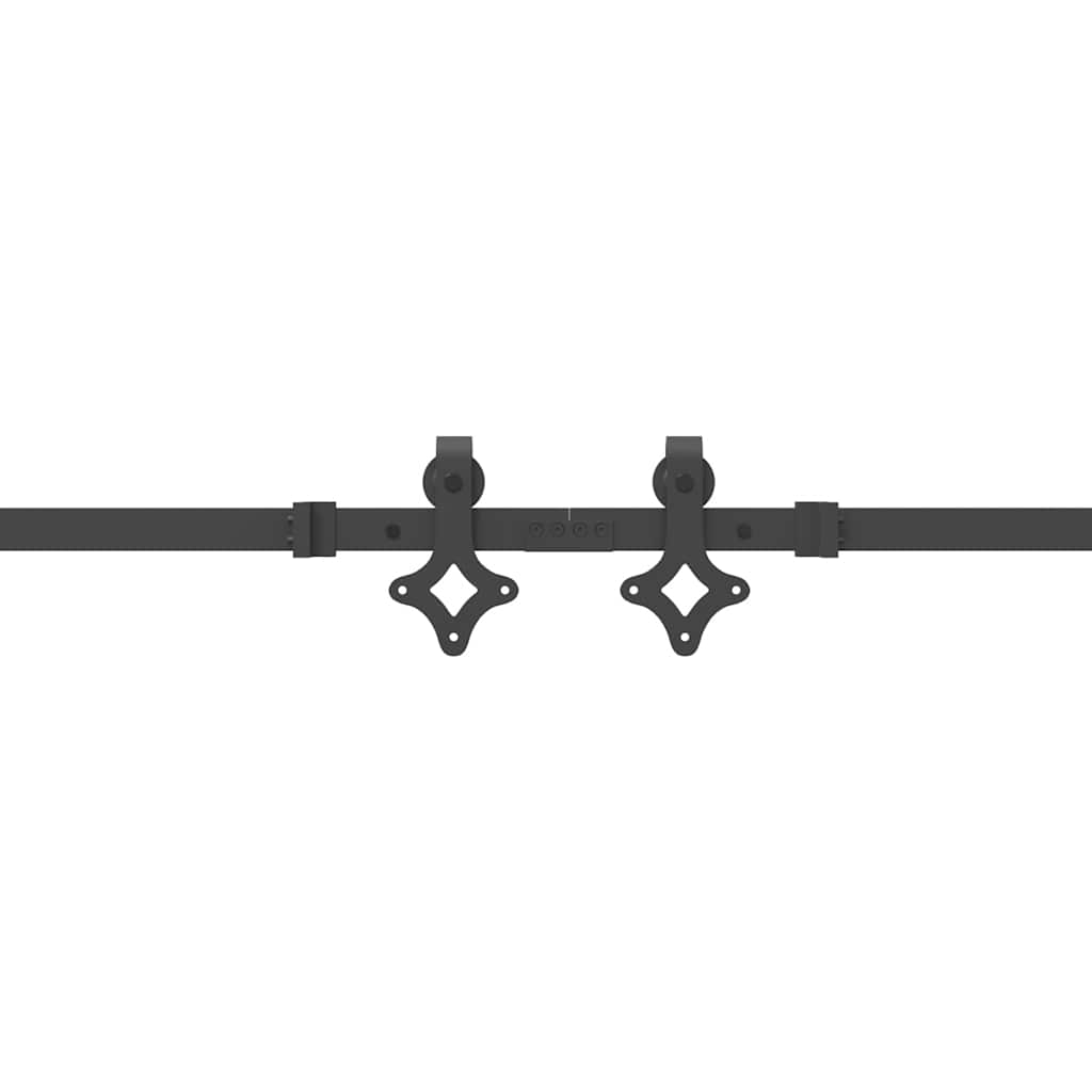 Skinnesæt til skydedør 427 cm stål sort - 213.5 cm, 1 - number 11.