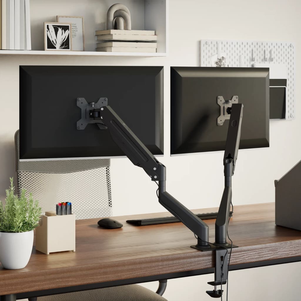 Supporto doppio schermo max. schermo 27" 20 kg misura vesa 75/100 mm - number 3.