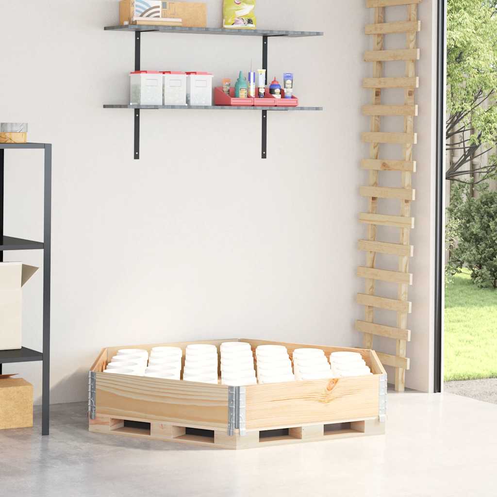 Raised bed solid pine hexagonal - natural colour, 160 x 160 cm, 1 - number 1.