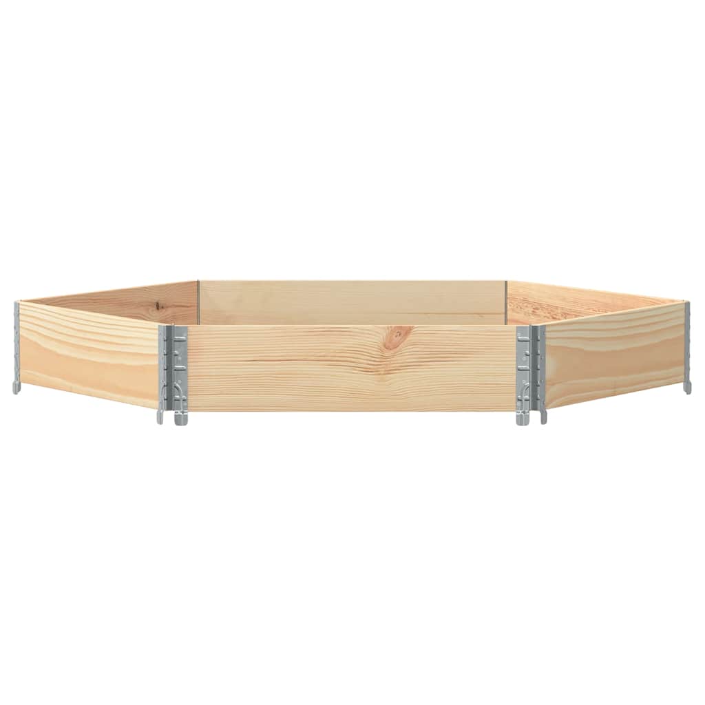 Raised bed solid pine hexagonal - natural colour, 160 x 160 cm, 1 - number 3.