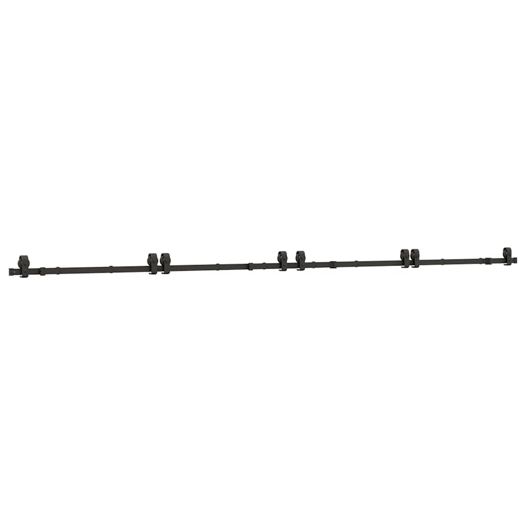 Skinnesæt til skydedør 400 cm stål sort - 200 cm, 1 - number 2.