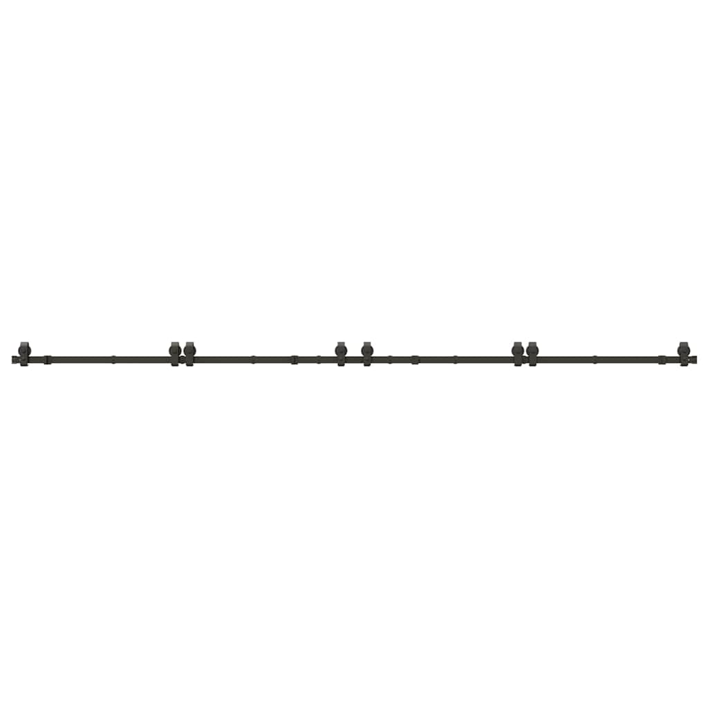 Skinnesæt til skydedør 400 cm stål sort - 200 cm, 1 - number 5.