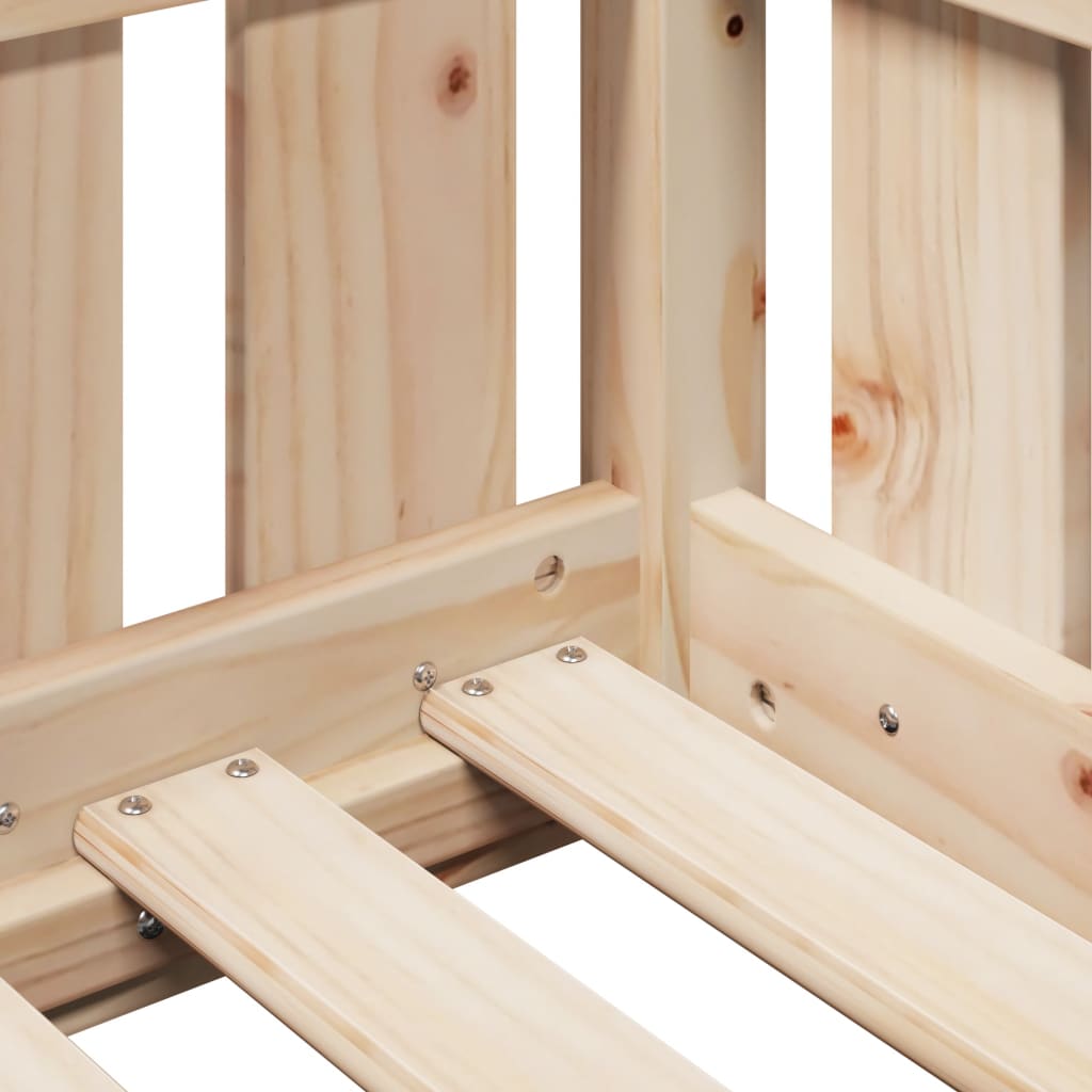 Rama łóżka do łóżka domek sosna naturalna - kolor 90 x 200 cm - number 7.