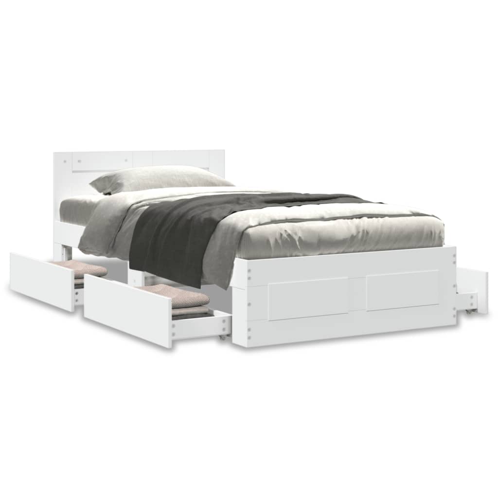 Rama łóżka z wezgłowiem bez materaca - betonowo-szary, 180 x 200 cm - number 4.