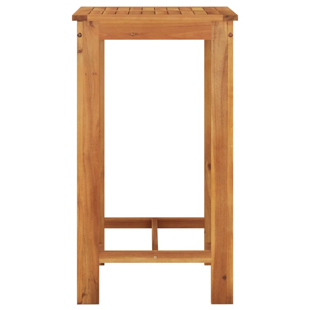 3-dijelni vrtni šank set, masivno drvo bagrem i poliratan - sivi, 2 - number 7.