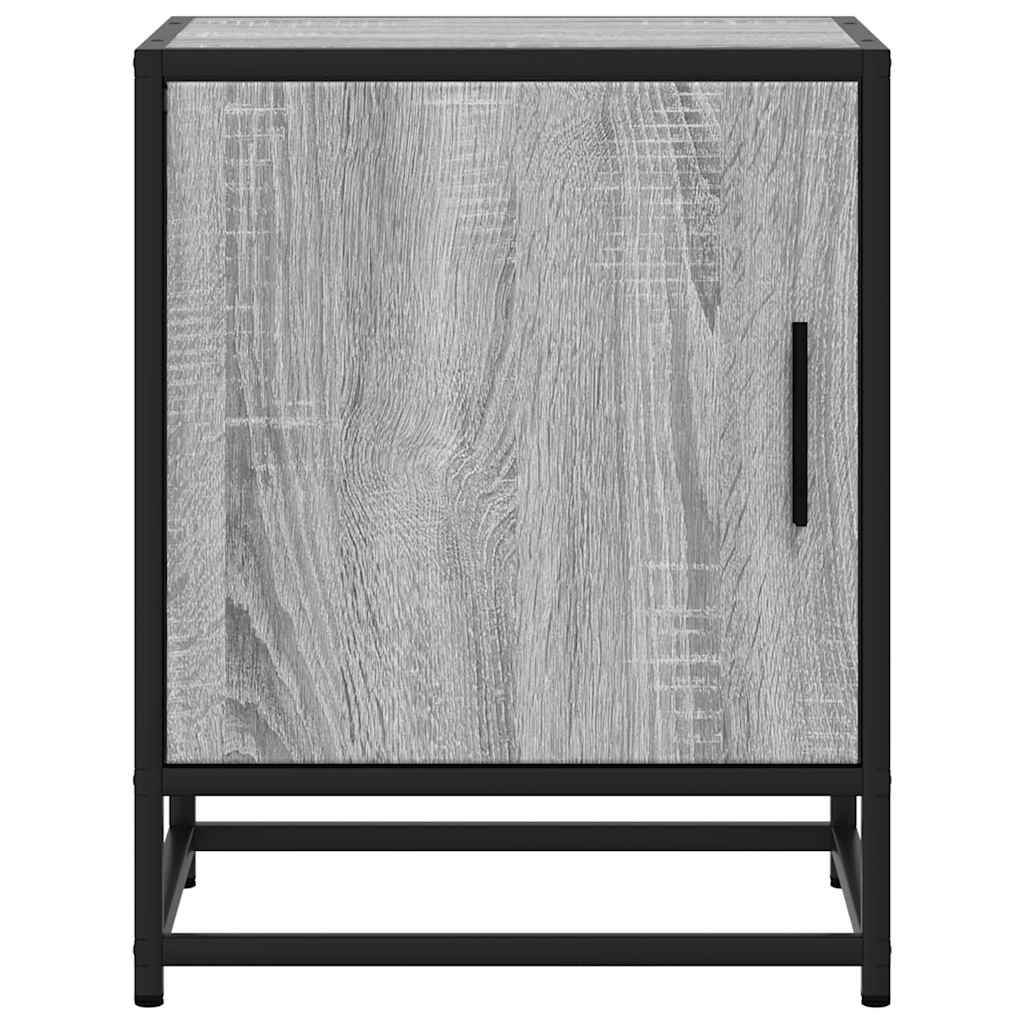 Noćni ormarići kom. obrađeno drvo i metal - sivi sonoma hrast, 2 - number 5.