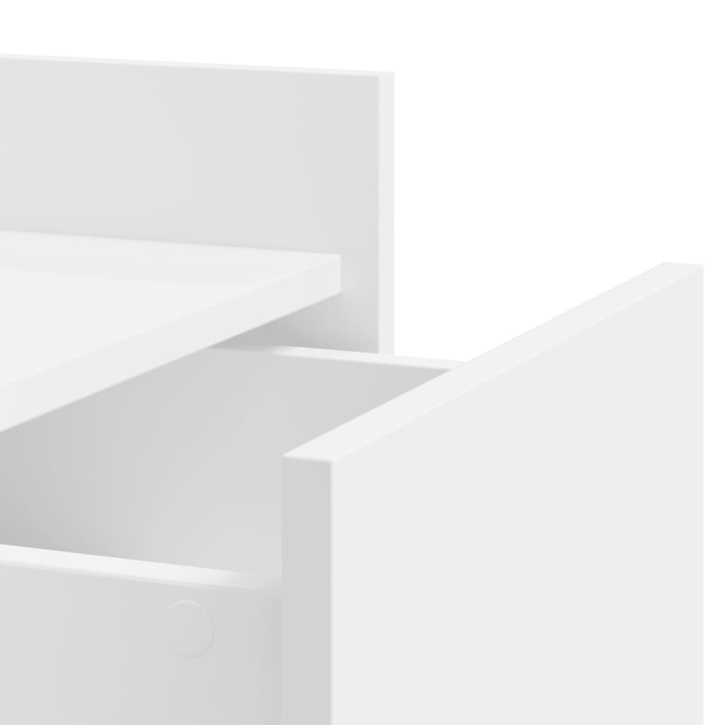 Stolik nocny 45x50x65 cm drewno klejone - biały, 1 - number 9.