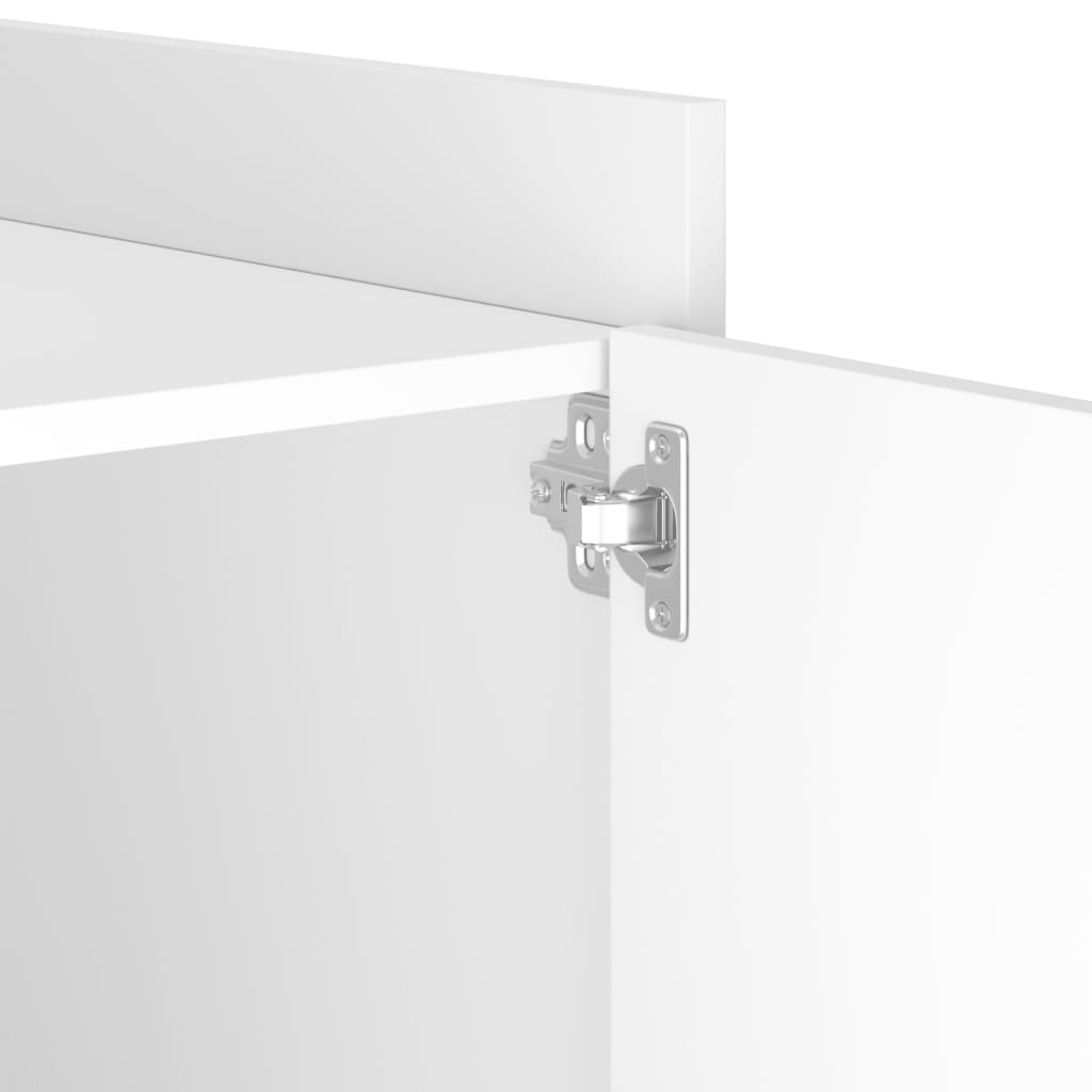 Noćni ormarić 45x50x50 cm konstruirano drvo - bijelo, 1 - number 9.