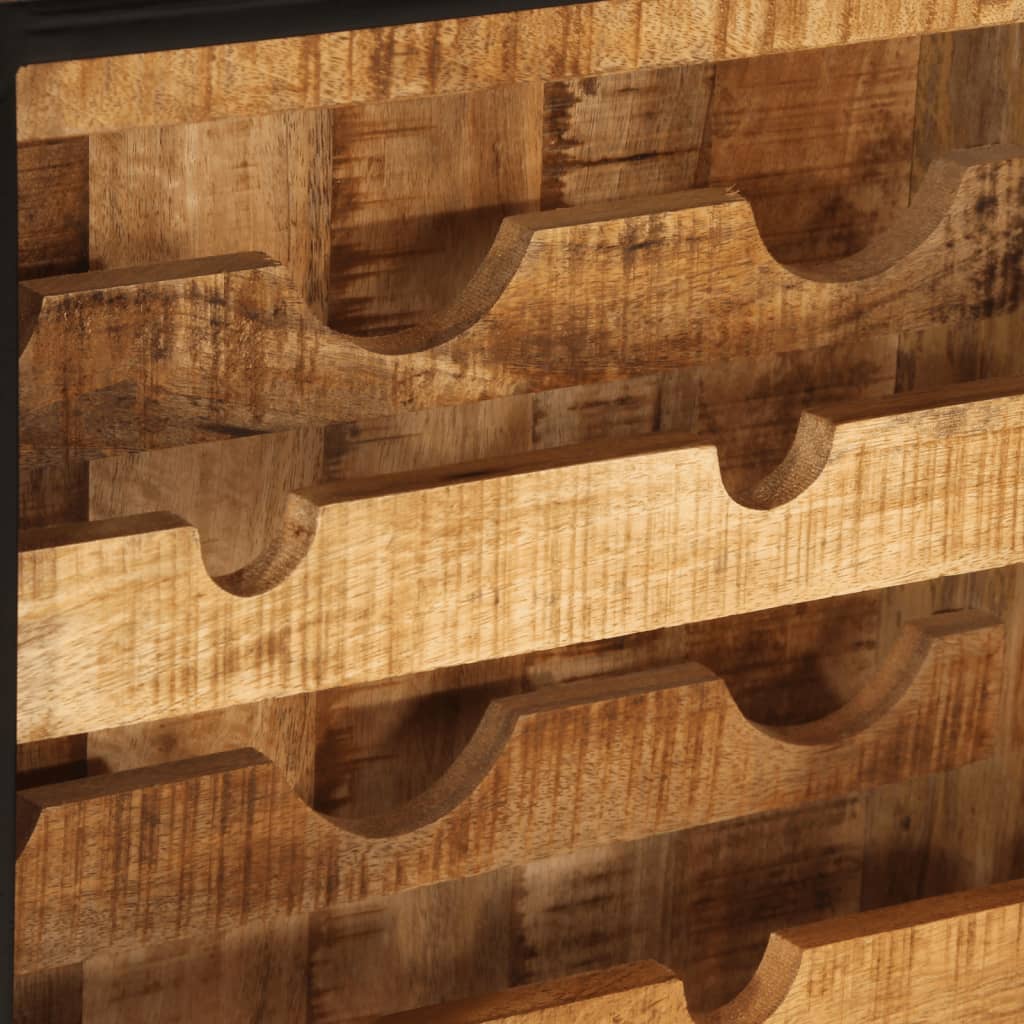 Vinski stalak za 9 boca 55x33x70 cm puno drvo manga - number 6.