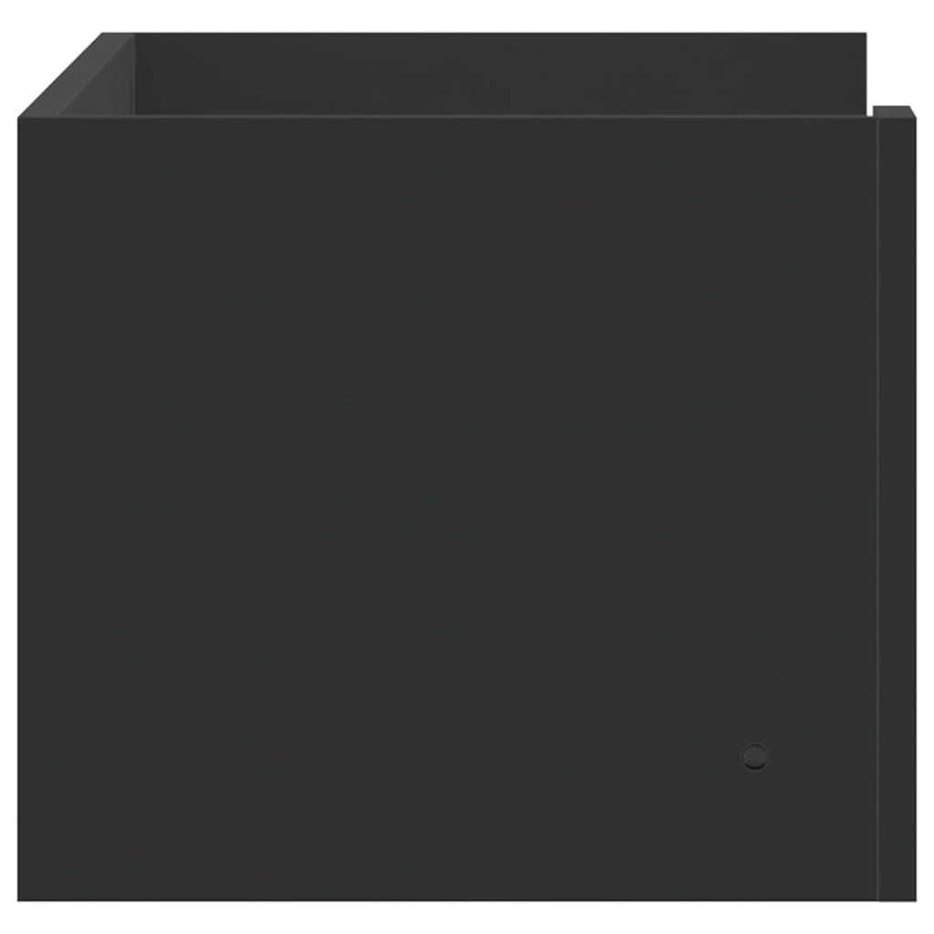 Væghylde 70,5x35x30,5 cm konstrueret træ - sort, 70.5 x 35 x 30.5 cm, 1, x - number 5.