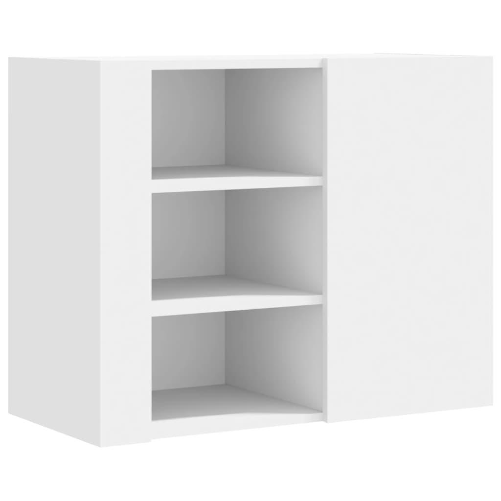 Wall cabinet 75x31x70 cm engineered wood - white, 1 - number 2.