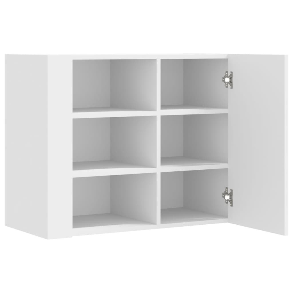 Wall cabinet 75x31x70 cm engineered wood - white, 1 - number 7.