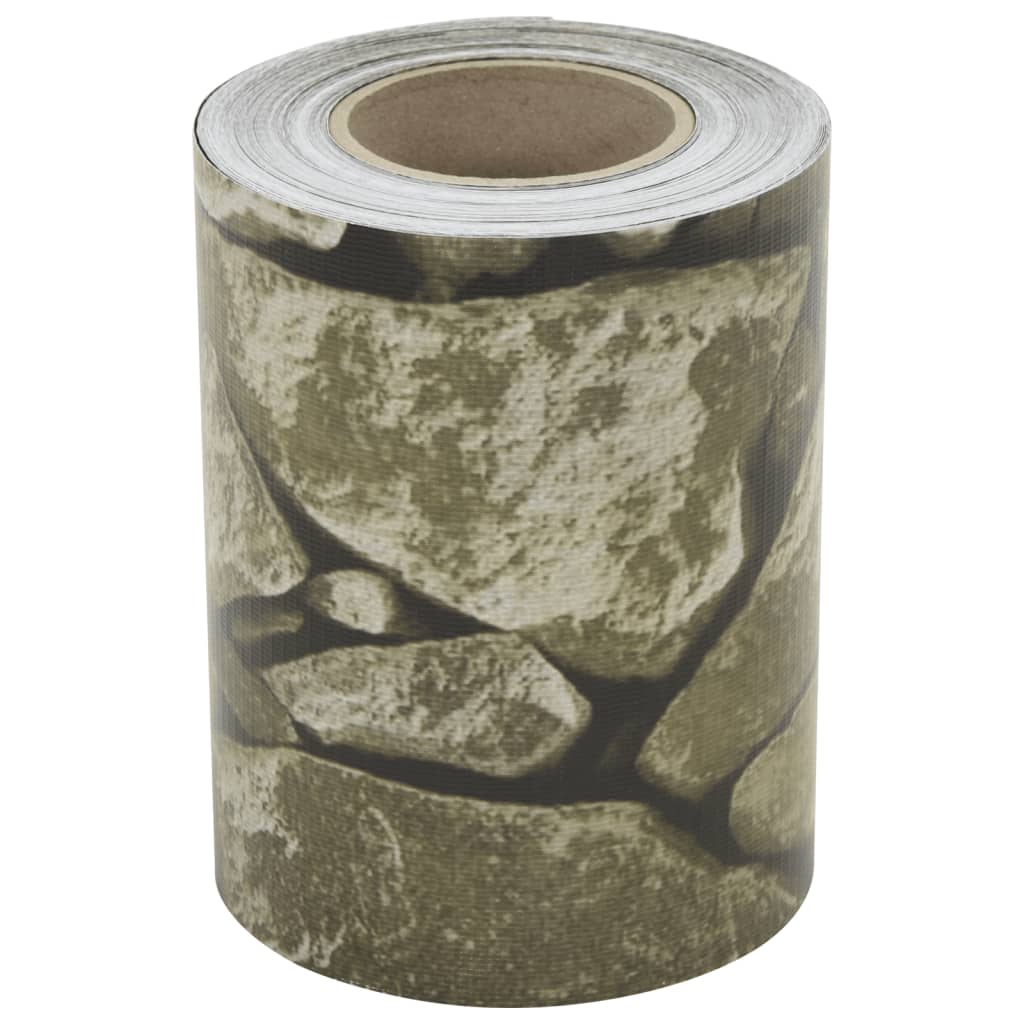 Haveafskærmninger stk. 35x0,19 m pvc stendesign grå - sten, 35 x 0.19 m, 4 - number 3.