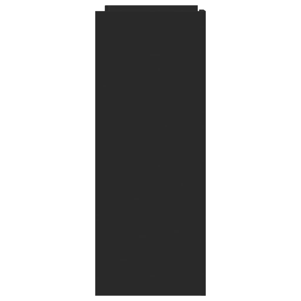 Tabela konsoli 100x35x90 cm zbudowane drewno - czarne, 1 - number 5.